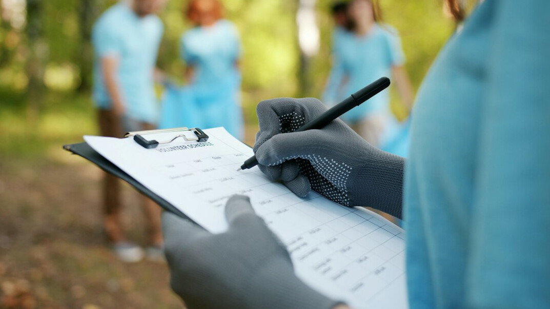 survey participants filling forms