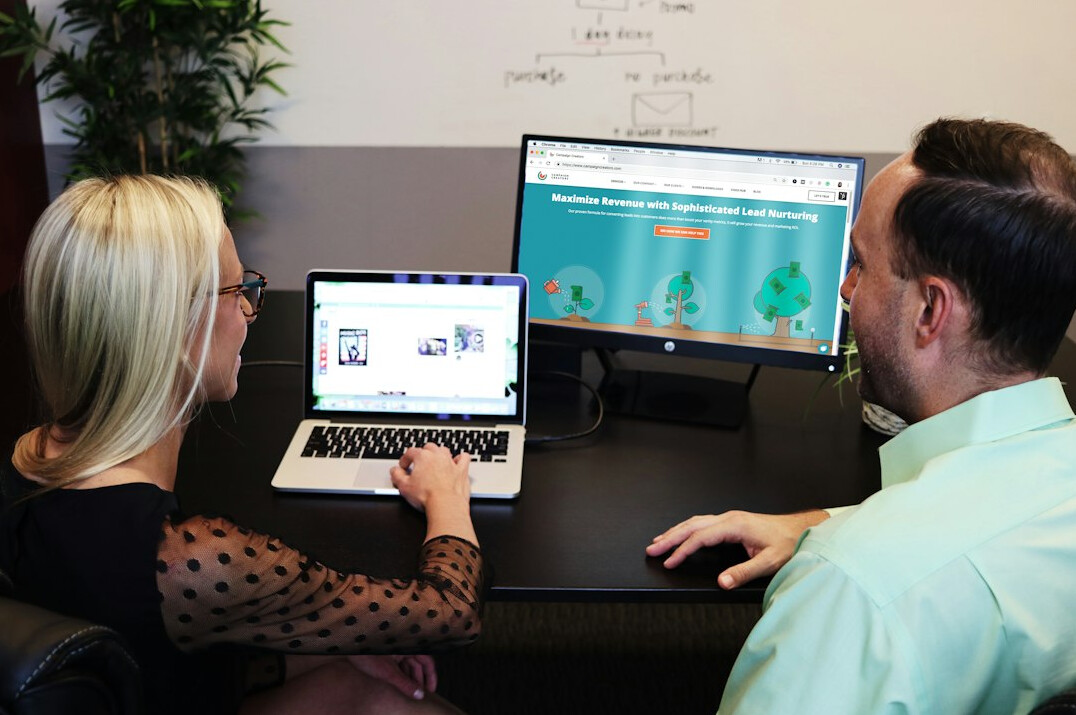 research team analyzing data