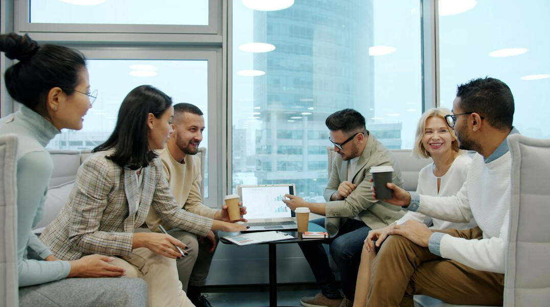 diverse age group interview